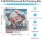Valentine's Day Diamond Art Kits for Adults Beginner,Grandmas DIY Diamond Painting Kits 5D Diamond Dots Gem Art Crafts with Tools,Round Full Drill Funny Crafts for Home Wall Decor&Gift-12x12inch